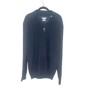 BRAX Charcoal Hi-Flex Zip‎ Cardigan Sweater